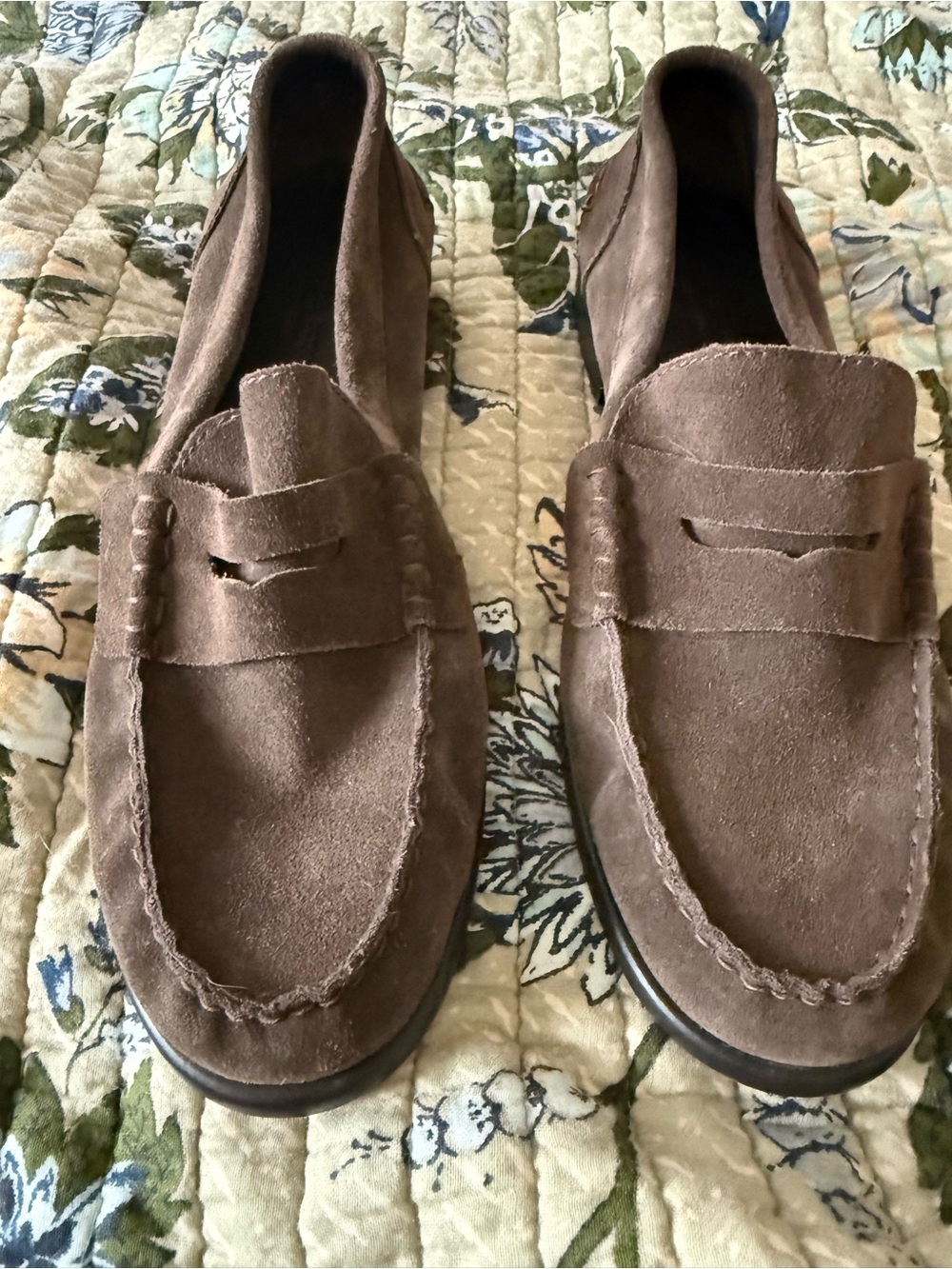 rag & bone Brown Suede Penny Loafers